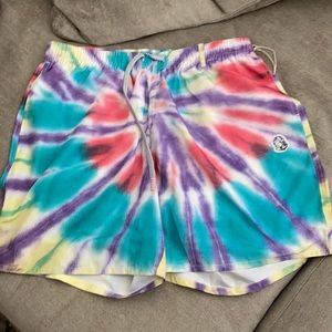 Billionaire boys club tye dye shorts for men